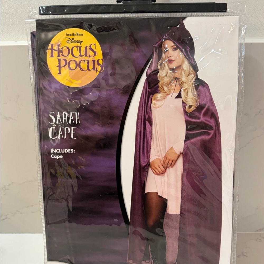 Disney Hocus Pocus Purple Sarah's Cape Adult Spirit Halloween Costume